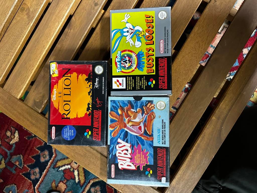 Jeux super nintendo avec boite, Enlèvement ou Envoi, Comme neuf