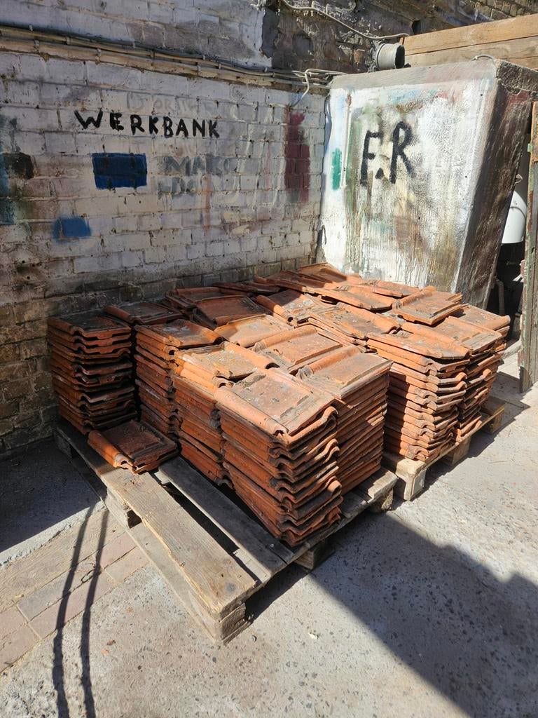 Lot Pottelberg dakpannen oranje, Ophalen, Dakpannen