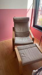 Stoel Ikea met voetenbank, Huis en Inrichting, Ophalen, Gebruikt
