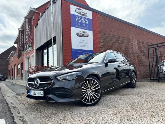MERCEDES C200 BREAK LUXURY LINE AUT. 200 PK 2023, Auto's, 4 cilinders, Leder, Bedrijf, 5 deurs
