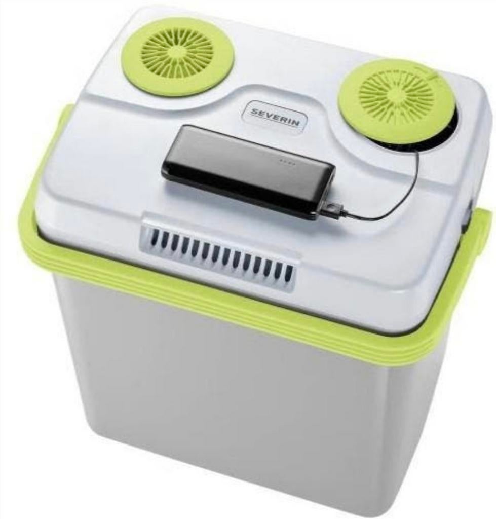 Frigobox met warmhoudfunctie, USB, 12v en 230v, Caravanes & Camping, Glacières, Enlèvement ou Envoi, Comme neuf, Glacières, Électrique