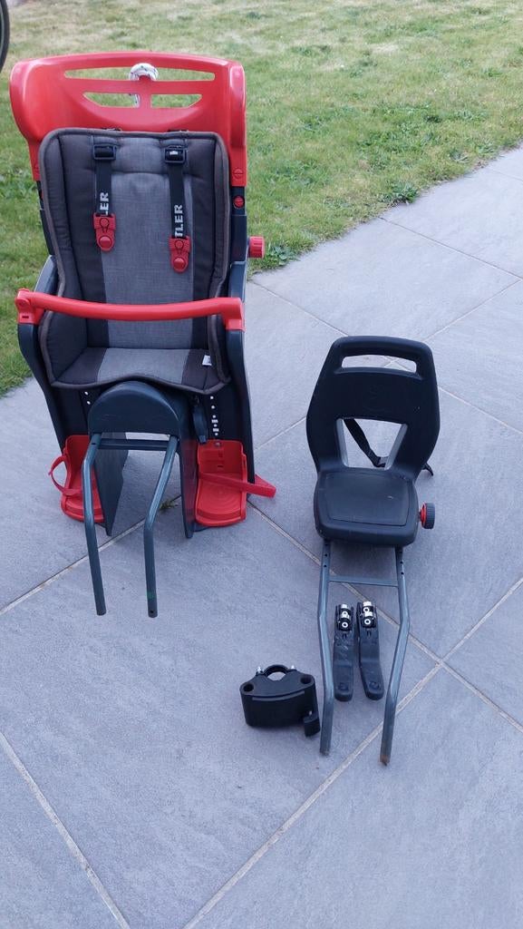 Fietsstoeltje Kettler en fietszitje Qibbel, Ophalen, Achterzitje, 9 t/m 36 kg, Kettler