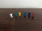 Set van 6 gekleurde metalen klemmen knijpers “ mannetjes “, Enlèvement ou Envoi