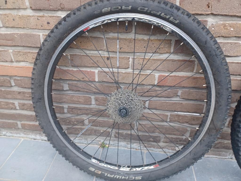 Shimano wielen voor mountainbike, Fietsen en Brommers, Fietsonderdelen, Ophalen, Gebruikt, Stuur, Mountainbike