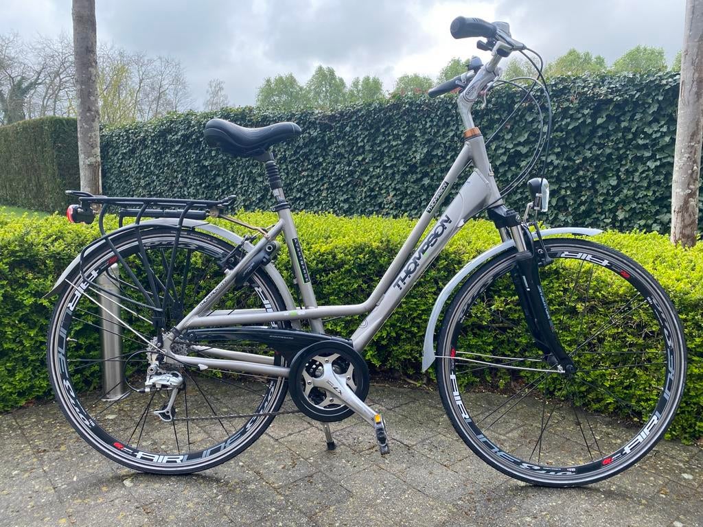Thompson damesfiets, Fietsen en Brommers, Fietsen | Dames | Damesfietsen, Velgrem, Versnellingen, Zo goed als nieuw, 50 tot 53 cm
