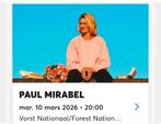 2 tickets Paul Mirabel 1ère Cat Sold Out!, Tickets & Billets, Mars