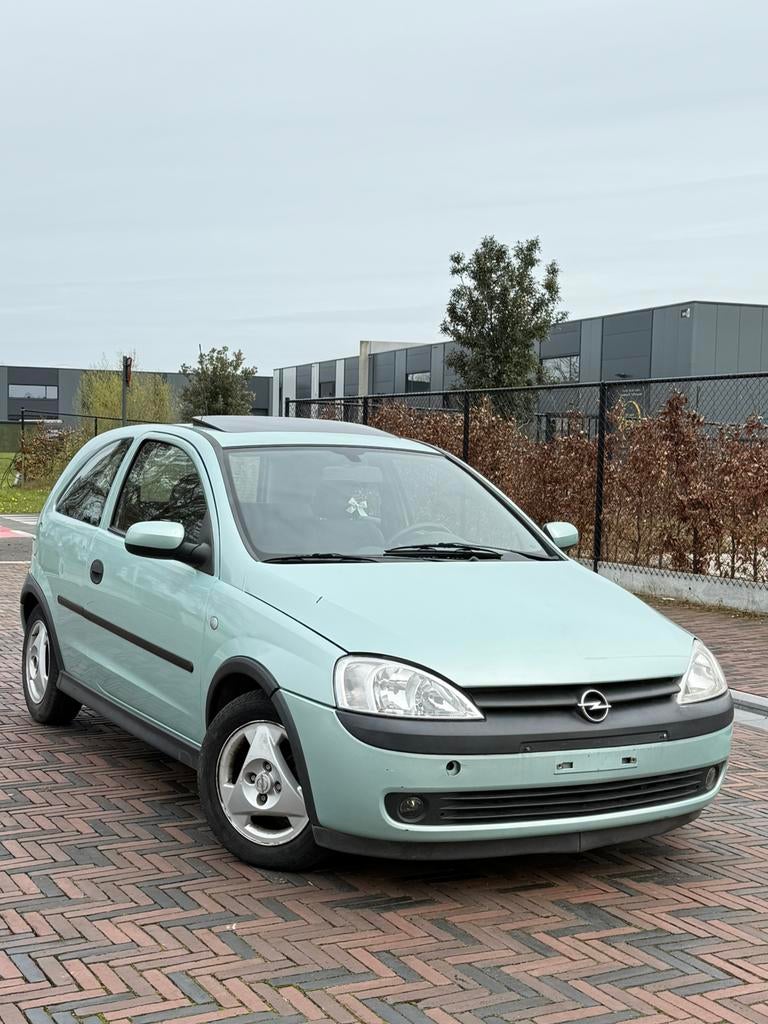 Opel corsa benzine euro4 opendak gekeurd, Auto's, Voorwielaandrijving, Stof, Overige kleuren, Grijs