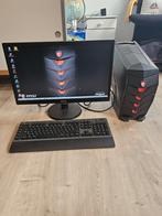 DesktopSetup i7-6700 / GTX 1060 + 24”Monitor + Logitech G613, Computers en Software, Gebruikt, MSI, Intel, Nvidia, 8 GB, HDD