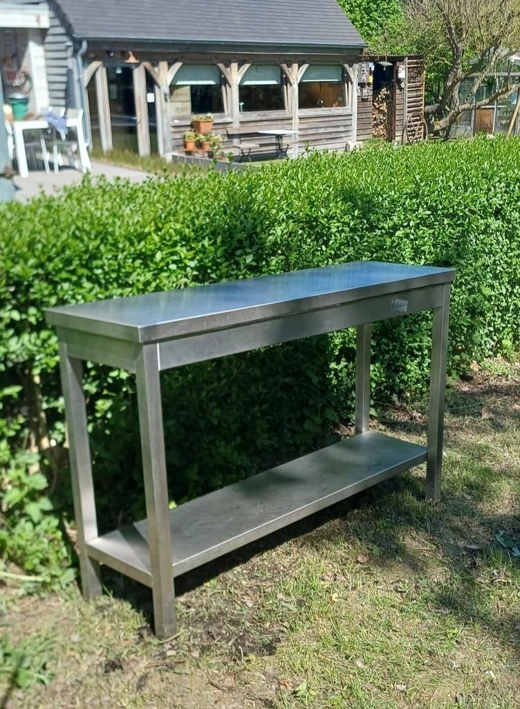 Inox RVS werktafel, Ophalen