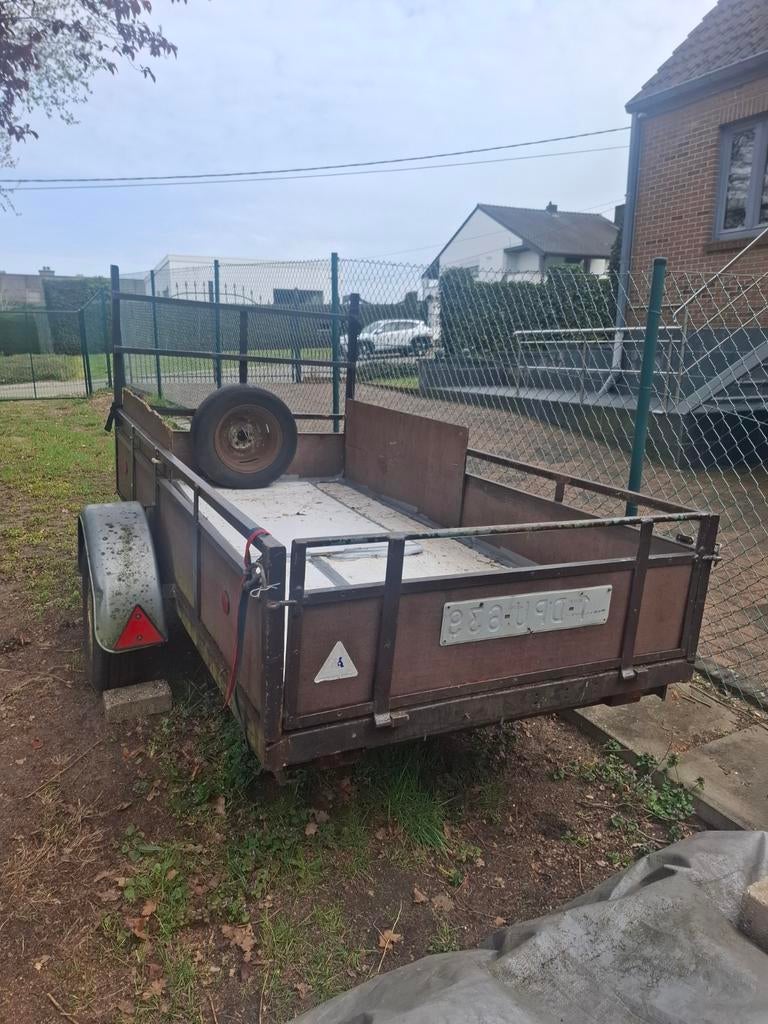 Remork enkel-as, Ophalen