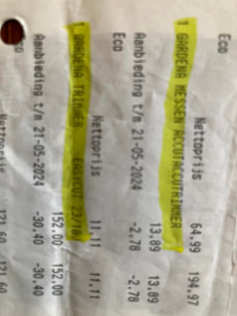 Grastrimmer Gardena, Tuin en Terras, Grastrimmers, Accu, Ophalen of Verzenden, Zo goed als nieuw, Minder dan 10 cm