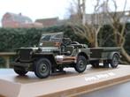 Jeep Willys avec remorque « U.S.Army » - 1/43, Enlèvement ou Envoi, Neuf, Voiture