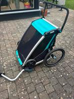 Thule fietskar & buggy, Fietsen en Brommers, Fietsaccessoires | Aanhangwagens en Karren, Ophalen, Gebruikt, Kinderkar, Opvouwbaar