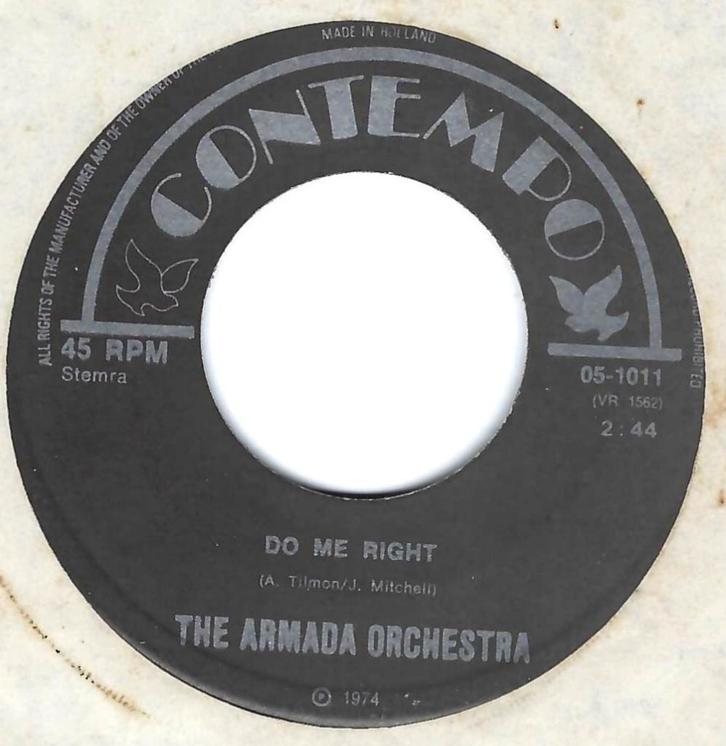 Soul / Disco 45: The Armada Orc. "Do me right", Cd's en Dvd's, Vinyl Singles, Gebruikt, Single, R&B en Soul, 7 inch, Ophalen of Verzenden