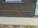 Metalen vangrail en houten balustrade, Ophalen, Gebruikt