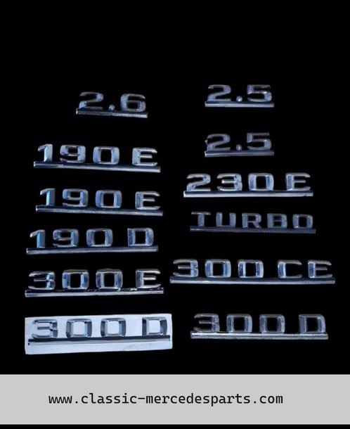 Embleem / typeplaatje Mercedes w124 / 190D 190E 2.5 2.6, Auto-onderdelen, Carrosserie, Mercedes-Benz, Gebruikt, Ophalen of Verzenden