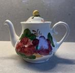 kleurrijke handbeschilderde Theepot in aardewerk, Gebruikt, Overige typen, Ophalen of Verzenden, Overige stijlen