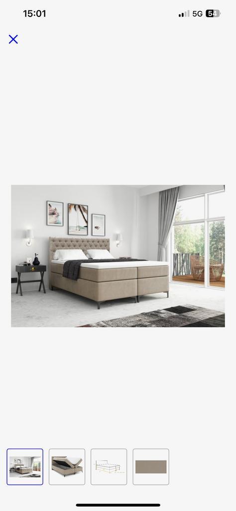 Boxspring bed 180 x 200, Huis en Inrichting, Slaapkamer | Bedden, Nieuw, Tweepersoons, 180 cm, 200 cm, Ophalen