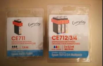 Cartouches pour Epson Stylus CE711 CE712/3/4, Enlèvement ou Envoi, Neuf