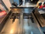 Gasfriteuse aardgas 2x20 liter, Enlèvement, Utilisé, Cuisinière, Friteuse et Grils