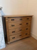 Grenen houten Commode, Huis en Inrichting, Ophalen, 100 tot 150 cm, Antiek grenen strakke uitvoering, Zo goed als nieuw