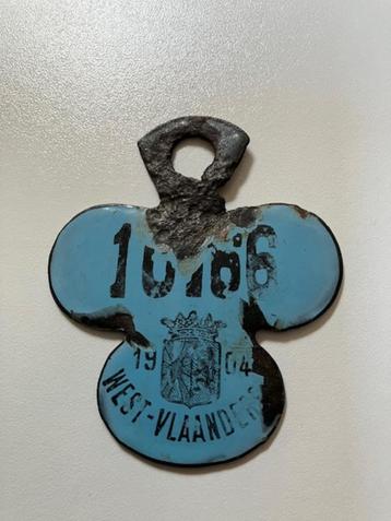 Fietsplaat plaque de velo taxplaat beschikbaar voor biedingen