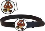 Goomba buckle + riem - Nintendo - Super Mario, Kleding | Heren, Nieuw, 105 tot 115 cm, Ophalen of Verzenden, Zwart