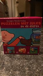 Annemie Berebrouckx - Puzzelen met Jules en de dieren, Boeken, Kinderboeken | Baby's en Peuters, Annemie Berebrouckx, Zo goed als nieuw