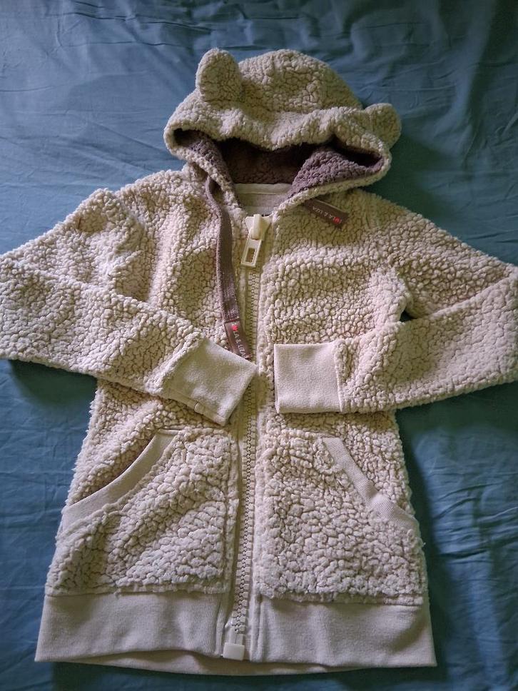 zachte, witte hoodie / jas - maat XS, Kleding | Dames, Jassen | Zomer, Gedragen, Maat 34 (XS) of kleiner, Wit, Ophalen of Verzenden