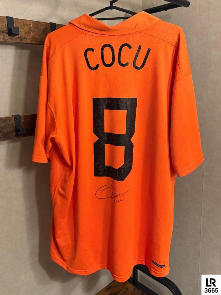 Gesigneerd Nederland Shirt 2006 - Phillip Cocu #8, Verzamelen, Sportartikelen en Voetbal, Zo goed als nieuw, Shirt, Verzenden