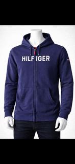 Sweat Tommy Hilfiger bleu à capuche et tirette 16-18 ans TBE, Enlèvement ou Envoi, Comme neuf, Taille 46 (S) ou plus petite, Bleu
