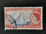Bermudes 1953 - voilier, dinghy, Amérique centrale, Affranchi, Enlèvement ou Envoi
