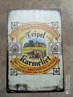 Tôle bière Triple Karmeliet, Comme neuf, Plaque émaillée, Enlèvement ou Envoi