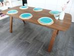 Prachtige eettafel met walnoot decor - perfete staat !, 200 cm of meer, Zo goed als nieuw, Ophalen, Design modern