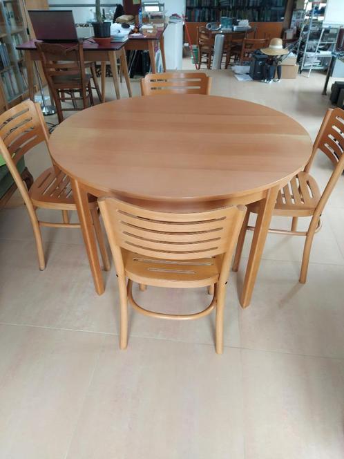 Ikea eettafel Jussi en stoelen Balser, Huis en Inrichting, Tafels | Eettafels, Gebruikt, 100 tot 150 cm, 200 cm of meer, Vijf personen of meer