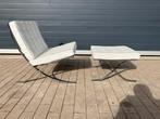 Originele Knoll Barcelona chair Mies Van Der Rohe + Ottoman, Ophalen of Verzenden, Leer, Vitra sede tecno mah jong edra cassina togo b&b italia artifort