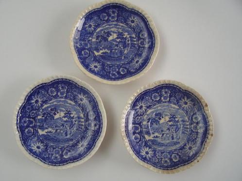 3 wit-blauw schoteltjes, Antiek en Kunst, Curiosa en Brocante, Ophalen of Verzenden