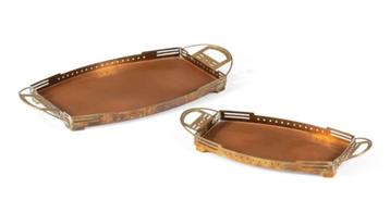GUSTAVE SERRURIER-BOVY TWEE PLATEAUX, circa 1900 beschikbaar voor biedingen