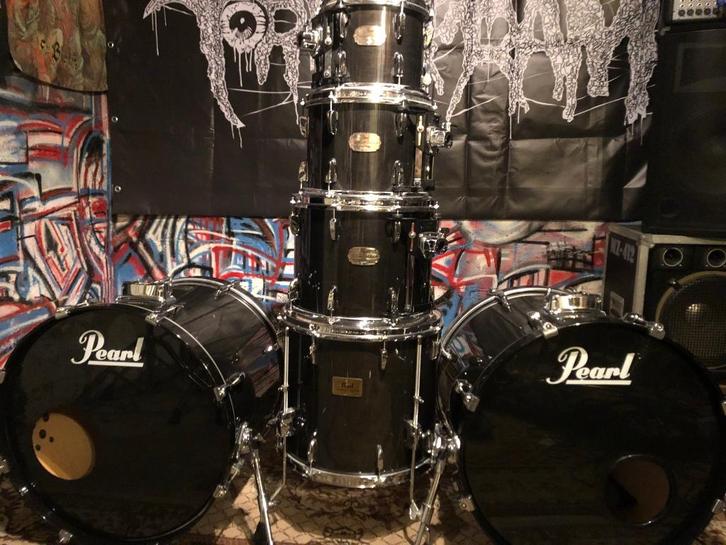 Pearl SMX 6-delige shellset met hardware, Muziek en Instrumenten, Drumstellen en Slagwerk, Gebruikt, Pearl, Ophalen