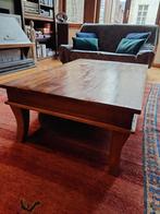 Massief eiken salontafel, 100 tot 150 cm, Eikenhout, 50 tot 100 cm, Zo goed als nieuw