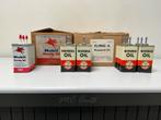 Flying A & Mobil oil Handy oils NOS ️, Verzamelen, Verpakking, Gebruikt, Ophalen of Verzenden