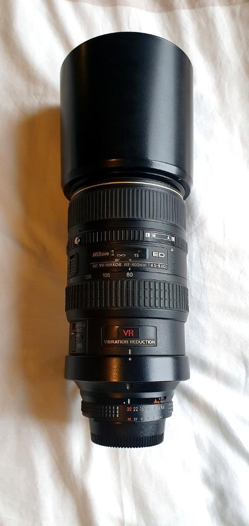 NIKON LENS AF VR Zoom-Nikkor 80-400 mm f/4.5-5.6D, Audio, Tv en Foto, Foto | Lenzen en Objectieven, Zo goed als nieuw, Telelens