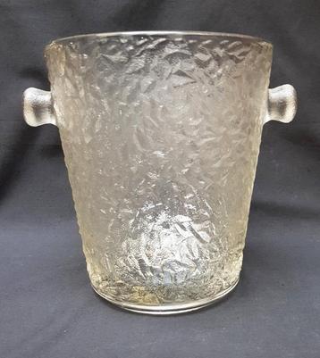 Champagneëmmer "frosted glass" , vintage. beschikbaar voor biedingen