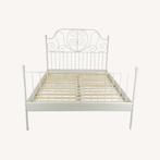 Ikea LEIRVIK bed frame wit 140x200 cm, Huis en Inrichting, Ophalen, Gebruikt, 140 cm, Twijfelaar