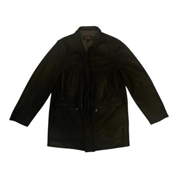 Black Long Leather Jacket beschikbaar voor biedingen