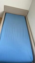 Blauw hoeslaken, Eenpersoons, Blauw, Hoeslaken of Sloop, Ophalen of Verzenden