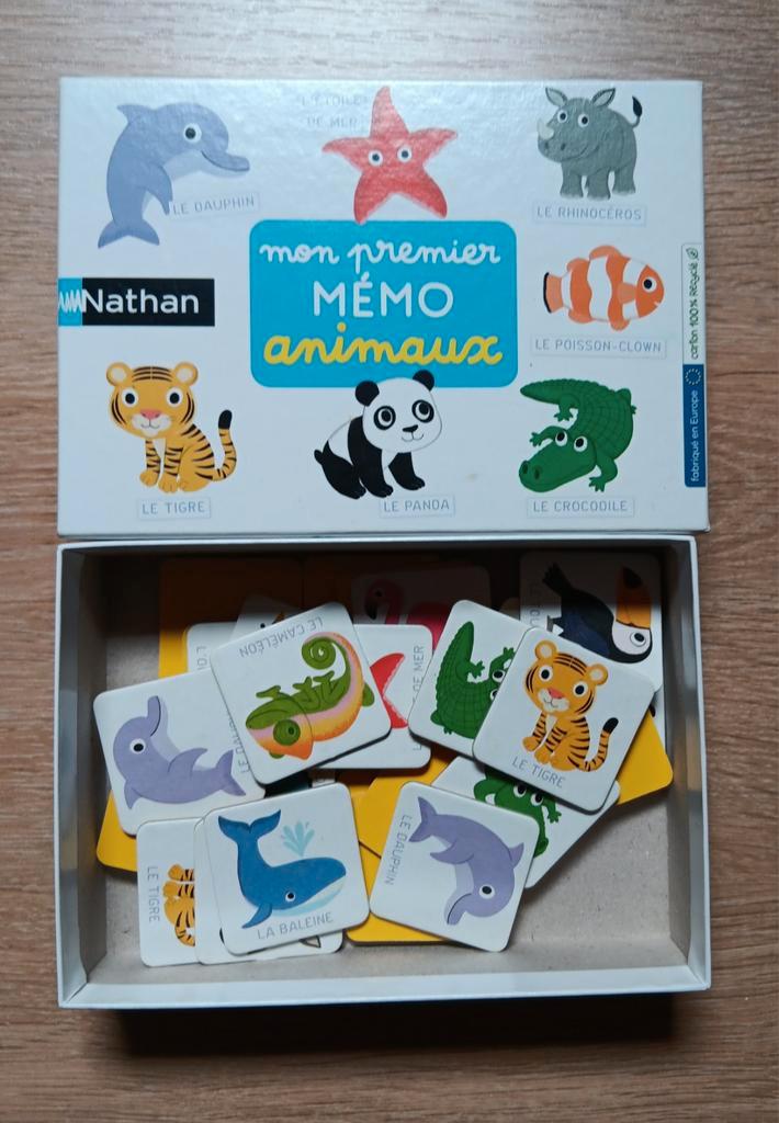 Jeu mémo, dominos, jeu de l'oie, bingo, Kinderen en Baby's, Speelgoed | Educatief en Creatief, Zo goed als nieuw, Ophalen of Verzenden