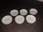 6 x Spaghetti bord, Ophalen, Zo goed als nieuw, Bord(en), Effen