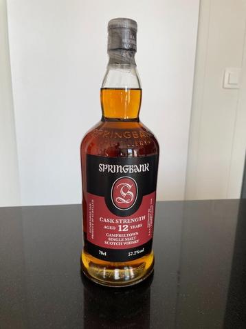 Résistance au fût de 12 ans de Springbank disponible aux enchères