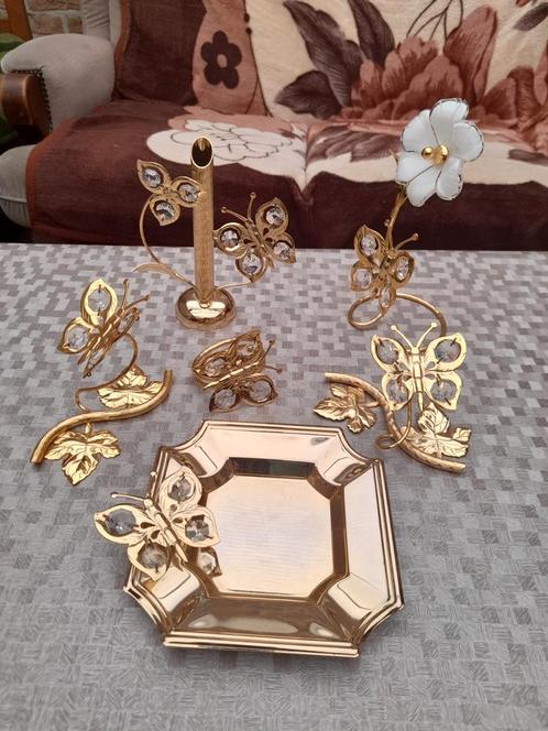 Prachtige verzameling 24K goudplated crystal Temptation, Antiek en Kunst, Antiek | Glaswerk en Kristal, Ophalen of Verzenden
